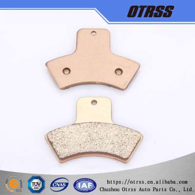 High quality strong wear resistance golden sintered ATV spare parts wholesale brake pad